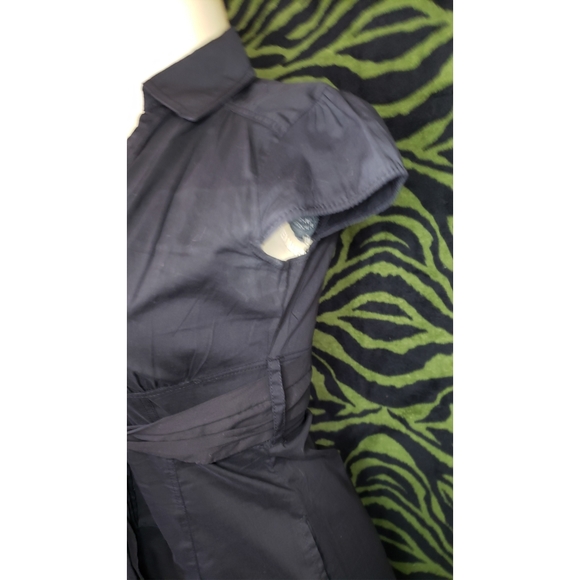 F21 Black collared button up s/s dress size S - Picture 4 of 10